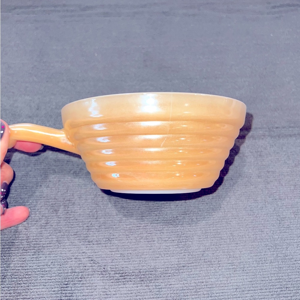 Fire King Peach Luster Bowls (4)